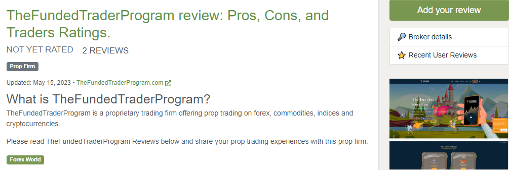 the funded trader program scam