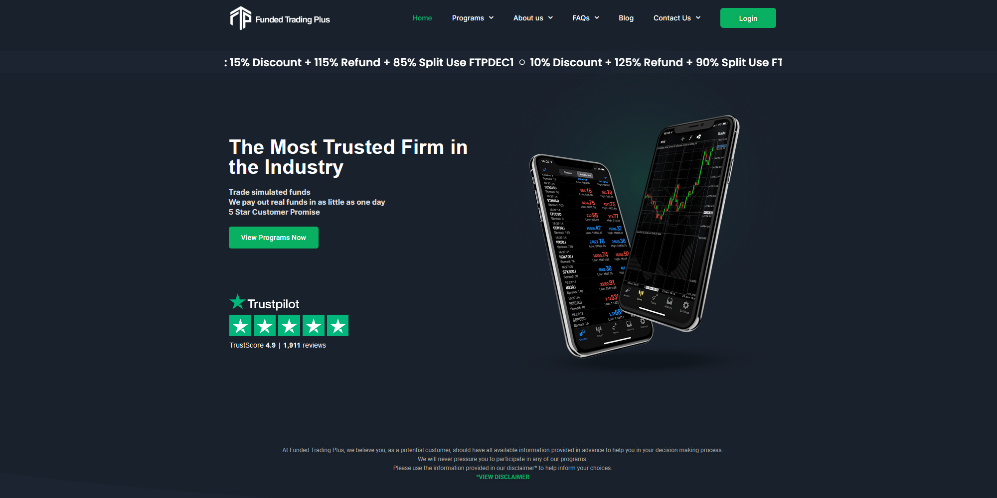 funded trading plus prop trading firm